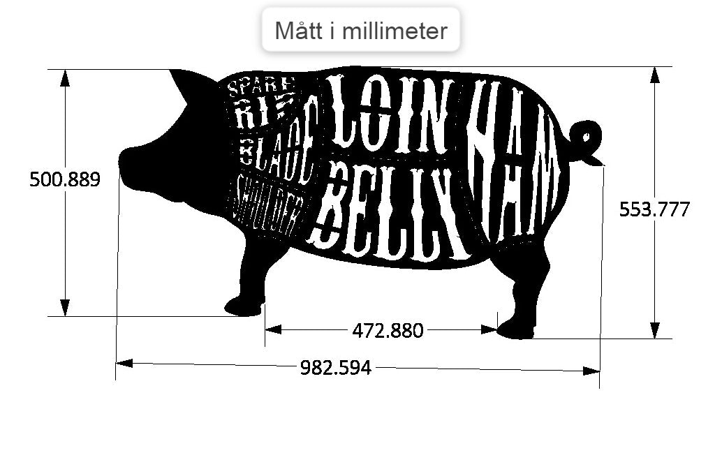 PORK CUTS – Griskonst i Cortenstål för Grill & Kök