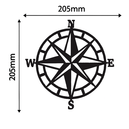 KOMPASS – Väggdekoration i Cortenstål Hillslope