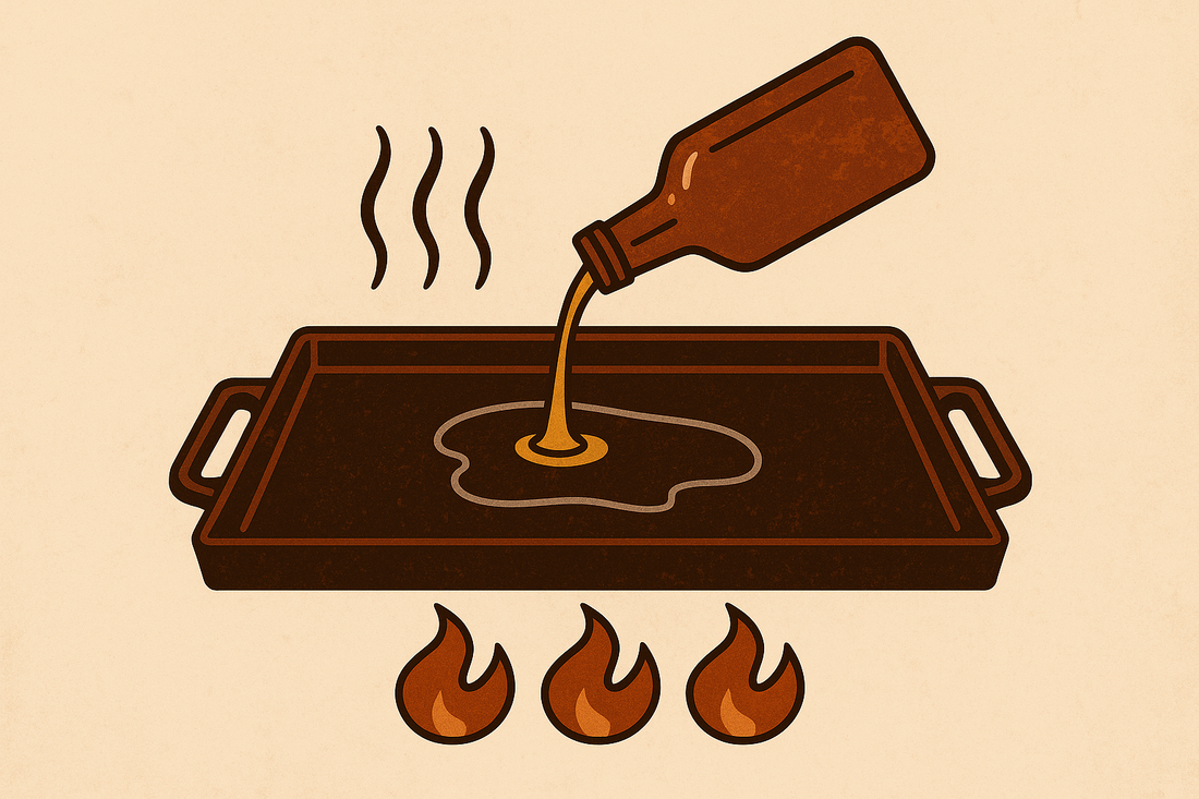 Så bränner du in ett stekbord i stål