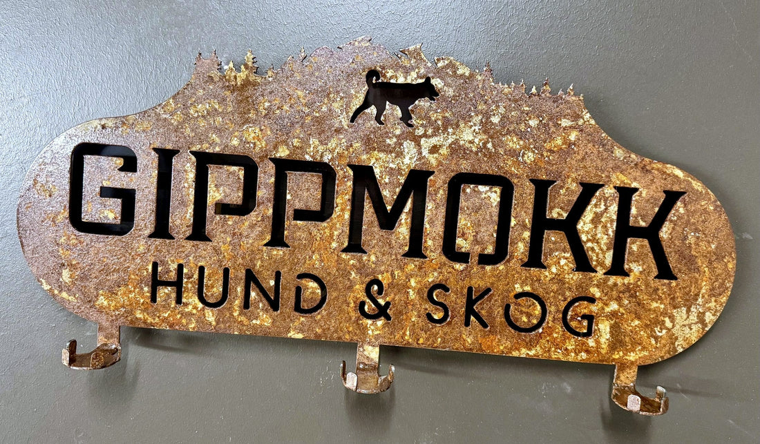Företagsskylt i corten