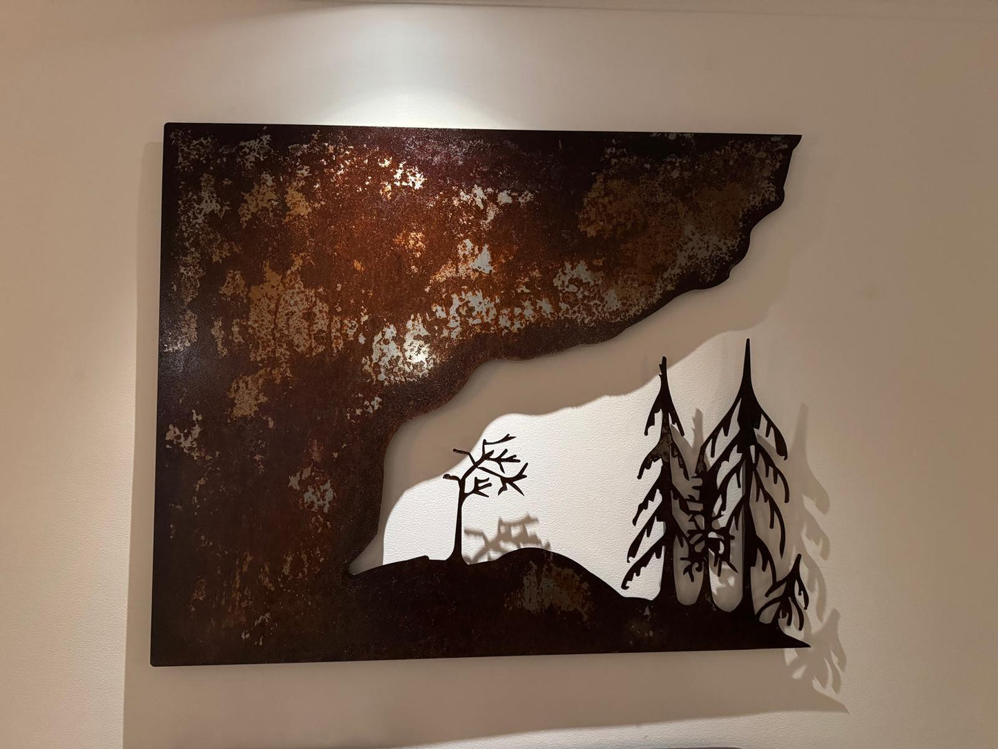 Skogsdjup – Tvådelad väggkonst i corten Hillslope