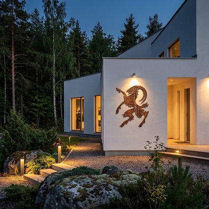 Hillabocken – hälsingebock i corten