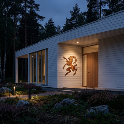 Hillabocken – hälsingebock i corten